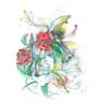 Flower Faerie - 14x17 - watercolor